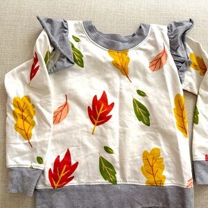 Fall Leaves Ruffle Sweatshirt🍁